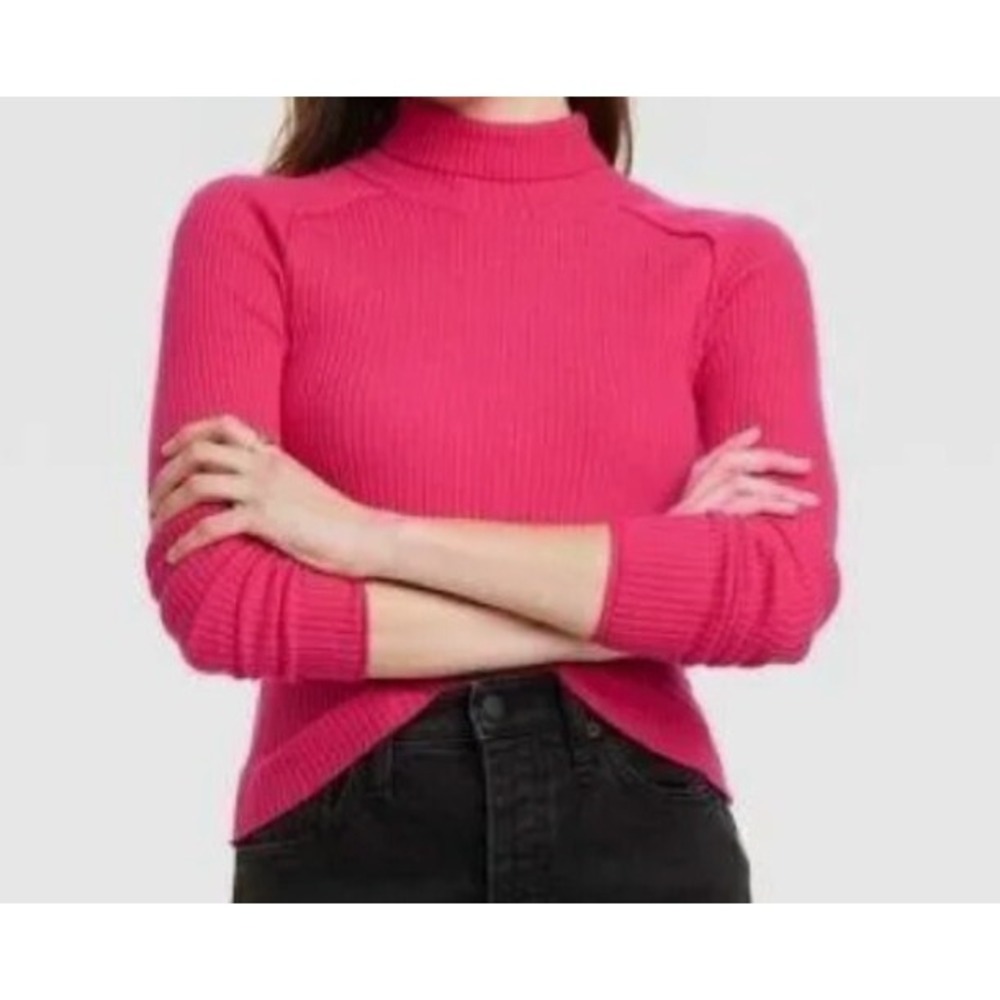 Universal Thread Turtleneck Sweater XS Slim Fit Rib-Knit Stretch Long Sleeve